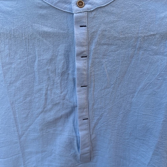 Cotton blue shirt M - Picture 3 of 8